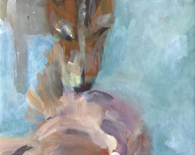Begegnung I, 24 x 30 cm, 2011
